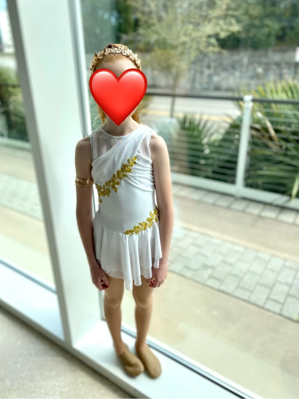White and Gold Kids Greek Goddess Costume - Kids Costumes